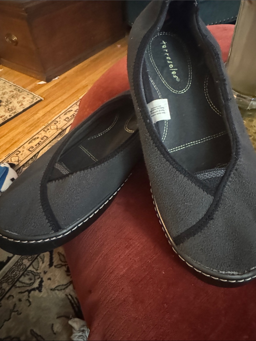 Terra Soles Women's Gray Slip-On Flats